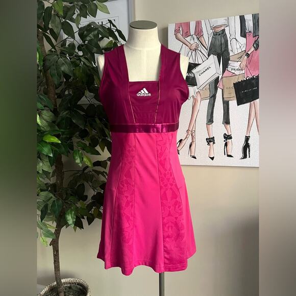 Adidas Womens Vintage Y2K Stretch ClimaCool Adilibria Tennis Dress Size Medium - Picture 2 of 10